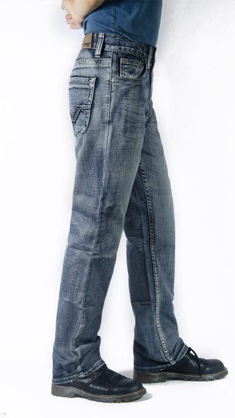 Flypaper Men’s Fashion Bootcut Blue Jeans Regular Fit Medium Vintage Blue