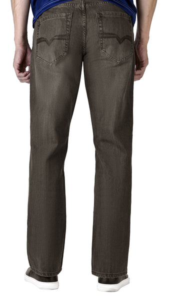 Flypaper Mens Bootcut Cotton Jeans Medium Black Wash Regular Fit