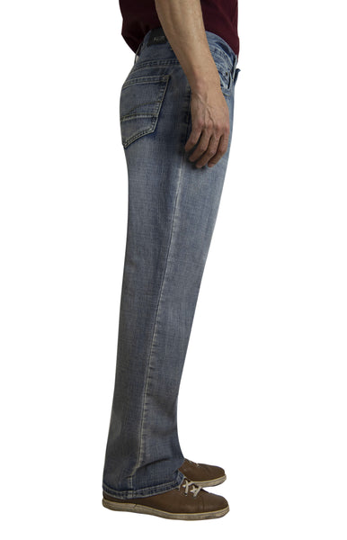 Bailey's Point Men's Fashion Relaxed Bootcut Jeans Light Wash