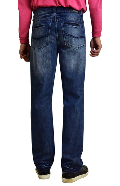 Bailey's Point Men's Fashion Relaxed Straight Jeans Light Vintage Wash