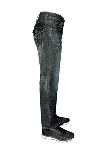 Flypaper Boy's Bootcut Fashion Jeans Regular Fit Dark Wash