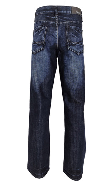 Bailey's Point Men's Fashion Relaxed Bootcut Jeans Regular Fit: Classic Dark Wash