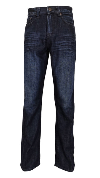 Bailey's Point Men's Fashion Relaxed Bootcut Jeans Regular Fit: Classic Dark Wash