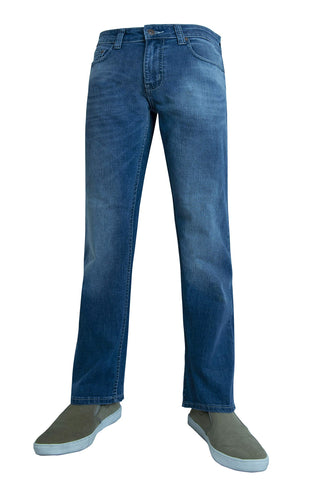 Flypaper Mens Straight Stretch Jeans Med Wash - Flypaper Mens and Boys Jeans