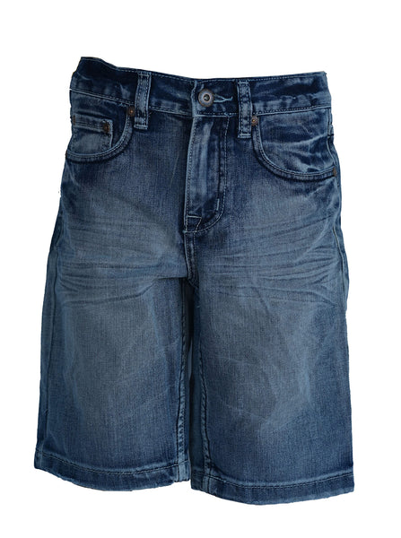 Flypaper Boy's Fashion Jeans Shorts Regular Fit Medium Wash