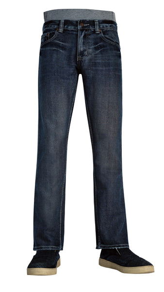 Flypaper Mens Straight Jeans Med Silver Haze Regular Fit