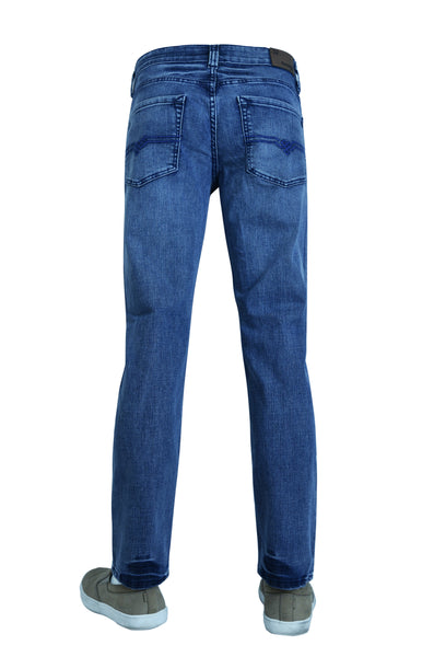 Flypaper Mens Slim Tappered Jeans Light Blue