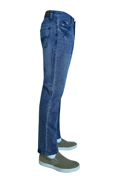 Flypaper Mens Slim Tappered Jeans Light Blue