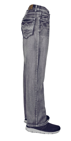 Flypaper Men's Bootcut Jeans Regular Fit Light Blue Wash 100% Cotton