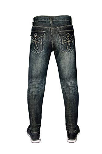 Flypaper Boy's Bootcut Fashion Jeans Regular Fit Dark Wash