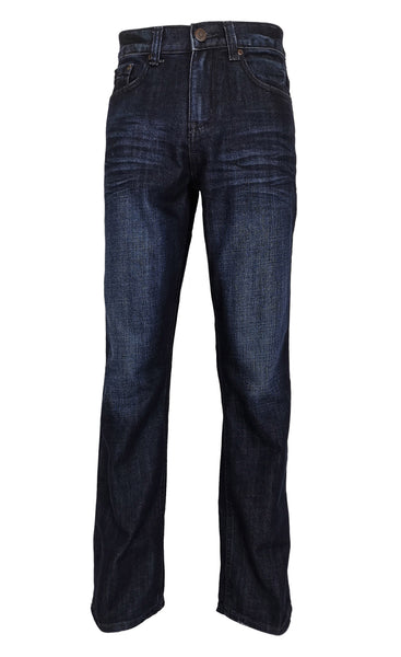 Bailey's Point Men's Fashion Relaxed Bootcut Jeans Regular Fit: Classic Dark Wash