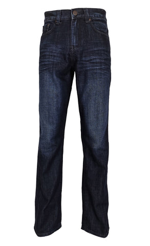 Bailey's Point Men's Fashion Bootcut Jeans Regular Fit: Classic Dark Wash - Flypaper Jeans