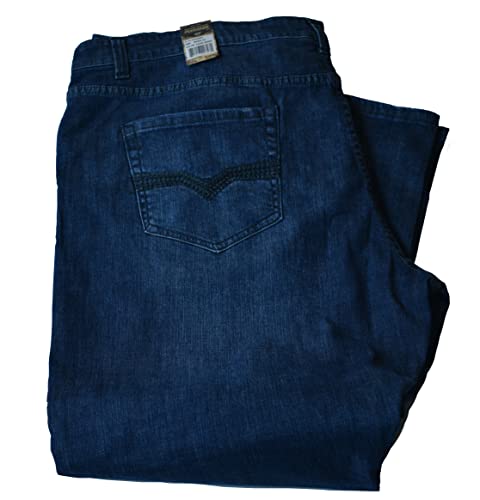 Flypaper Men’s Big & Tall Bootcut Dark Blue Jeans Regular Fit